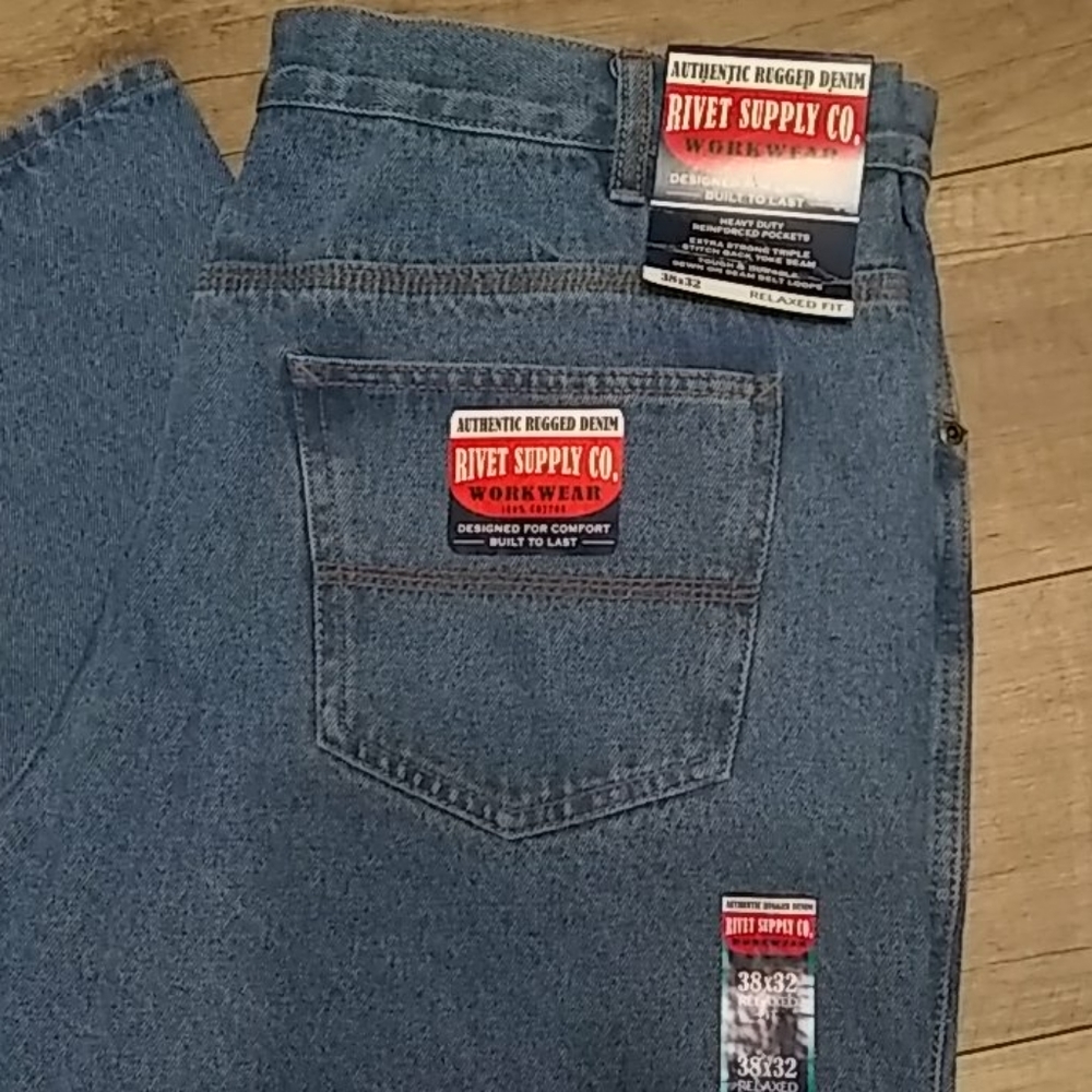 Rivet Supply Co.Work Wear 38x32 Relaxed Fit - Picture 2 of 15